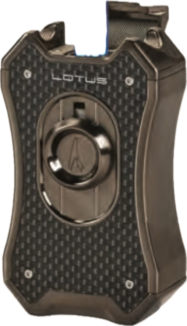 Lotus Metal Quad Table Torch - Black Carbon/Gunmetal