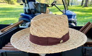 Classic Handwoven Raffia Palm Panama Hat