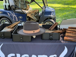 Classic Flat Fedora in Tobacco